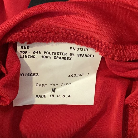 Back Accent Red Blouse - Picture 6 of 6